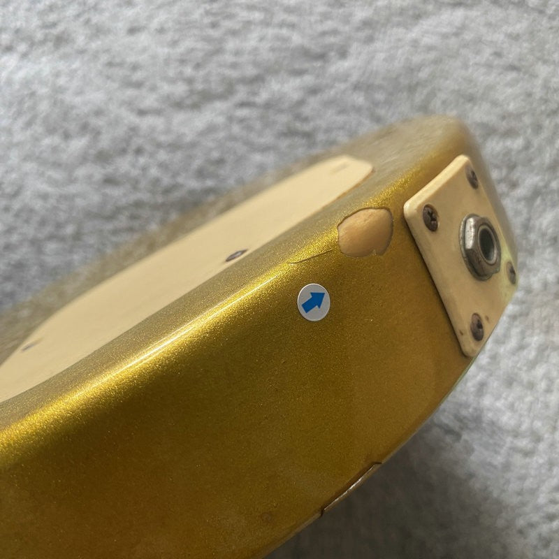 Metallic Gold Single Cut Guitar, Mahogany Body with Maple Neck Fit Les