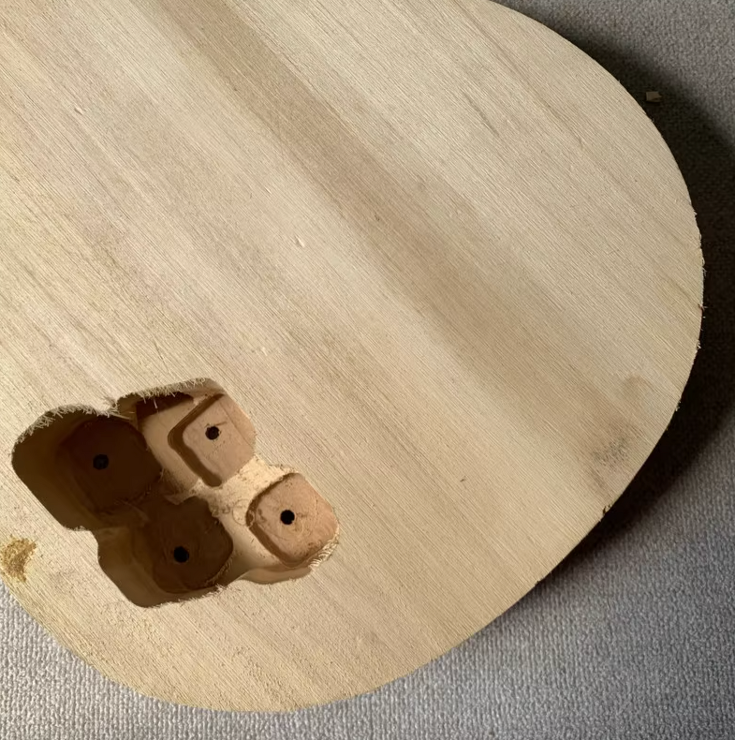 Basswood Guitar Single Cut Unfinished Body with Maple Top Fit Les Paul
