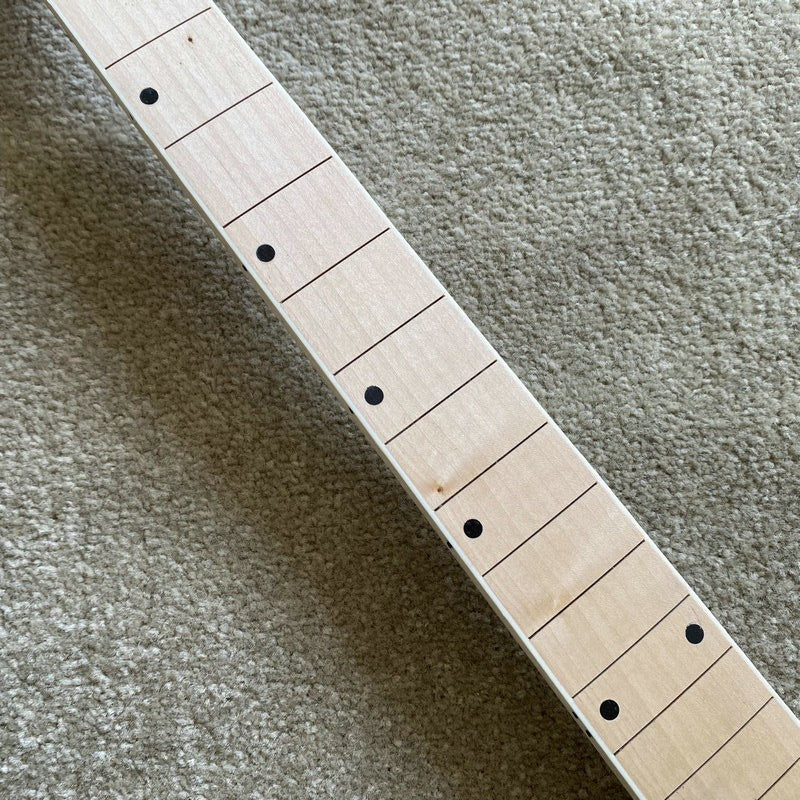 Maple Wood Left Handed Guitar Neck, 24 Frets Fingerboard Fretboard