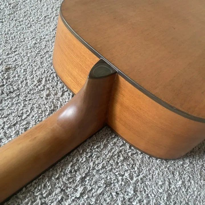 Luna 38 Inch Acoustic Guitar, Engraved Rose Spruce Top Body, Okoume Ne