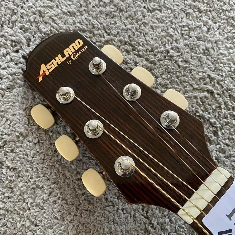 41 Inch Acoustic Guitar, Spruce Wood Top Body, Mahogany Neck, Rosewood