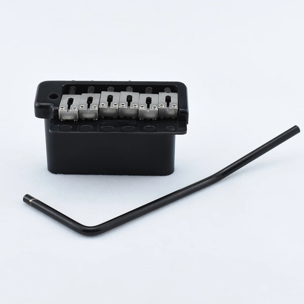 Black Wilkinson Guitar Bridge Tremolo with Steel Saddles Fit Stratocas