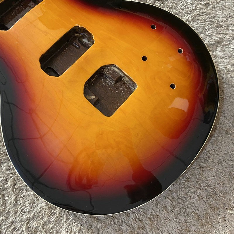 Sunburst Gloss Finish Guitar Body with Neck, Rosewood Fingerboard Fit