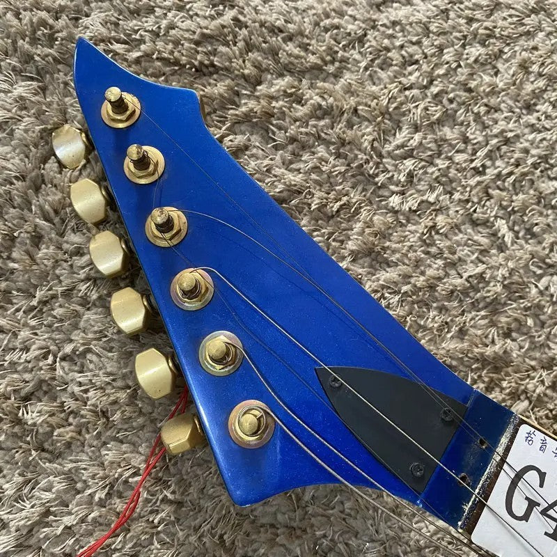 Metallic Blue HSH Guitar, Basswood Body, Rosewood Fingerboard Maple Ne