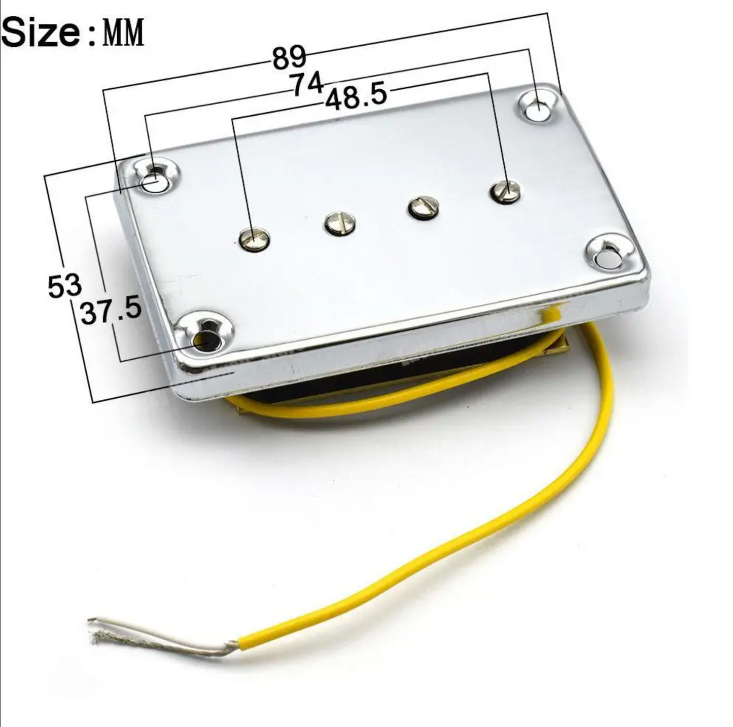 Chrome 4 String Electric Bass Pickup Fit Epiphone For EB-0 EB-3