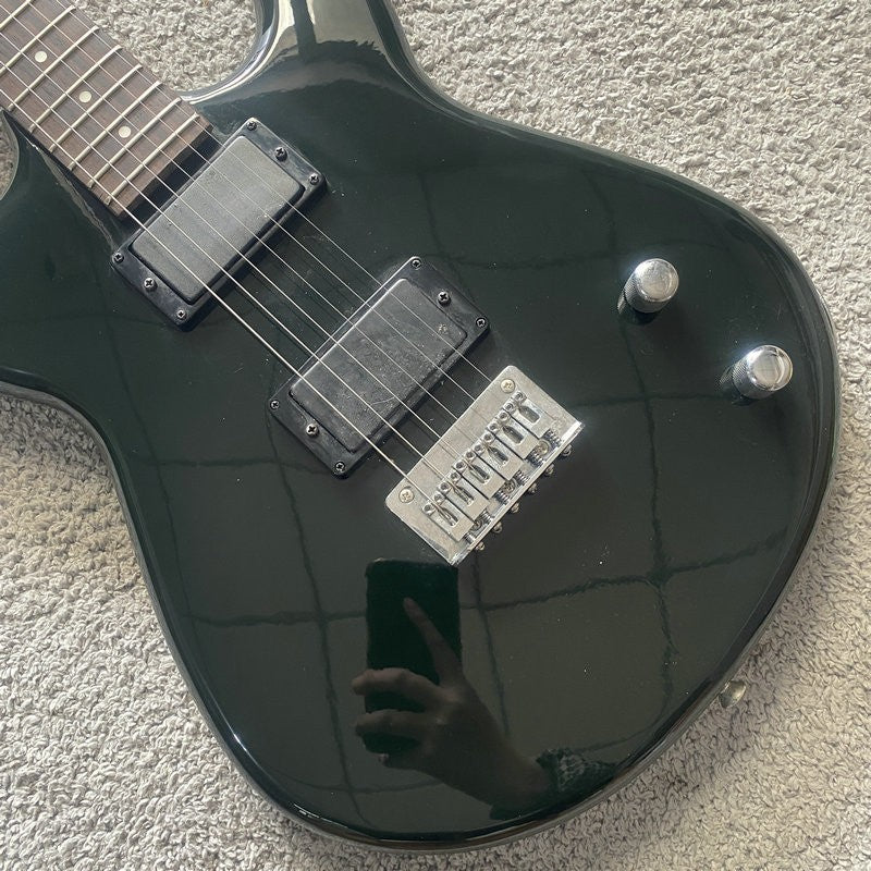 Custom Guitar in Black, Basswood Body, Maple Neck, 22 Frets Rosewood F