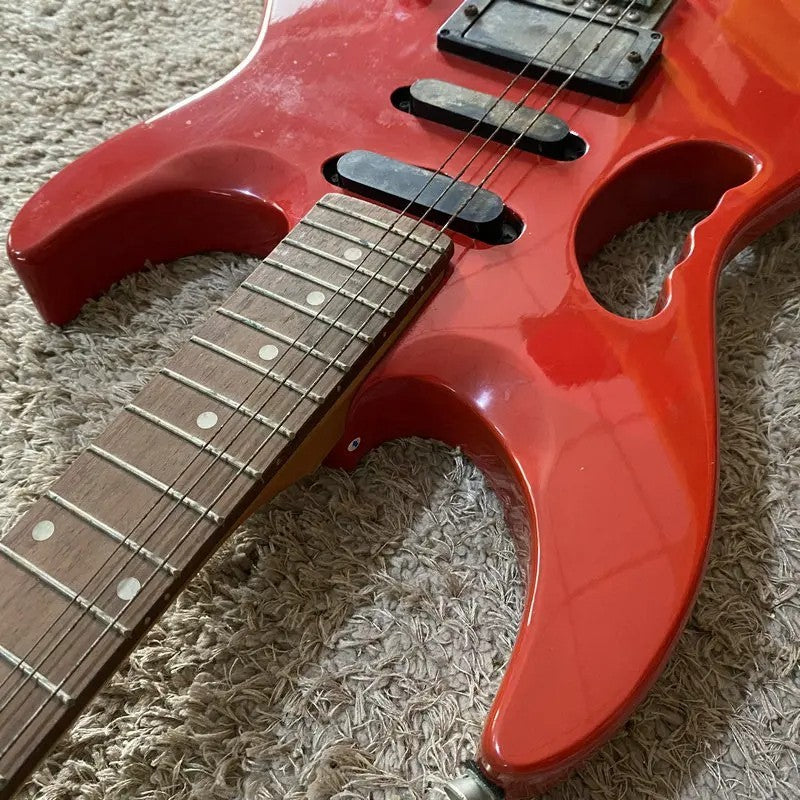 KCC Red Electric Guitar HSS, Basswood Body with Maple Neck, Rosewood F