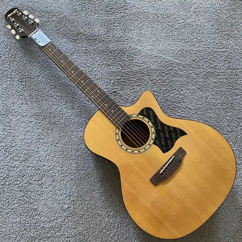 41 Inch Acoustic Guitar, Spruce Wood Top Body, Mahogany Neck, Rosewood