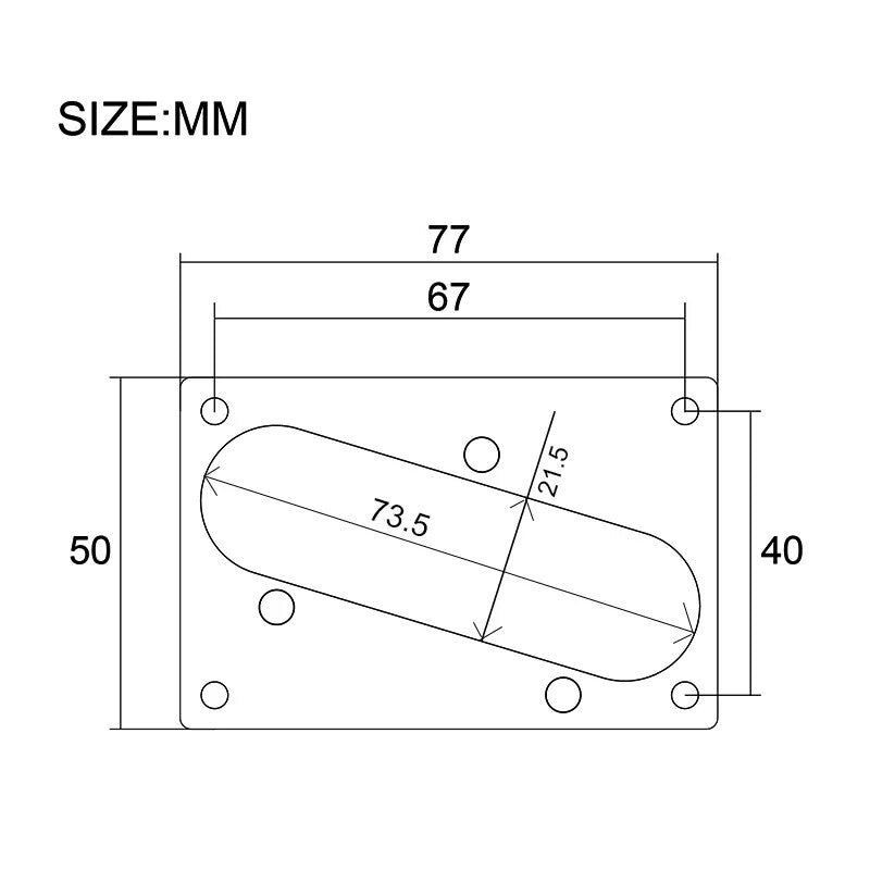 Guitar Single Coil Bridge Pickup Plate For Telecaster Tele