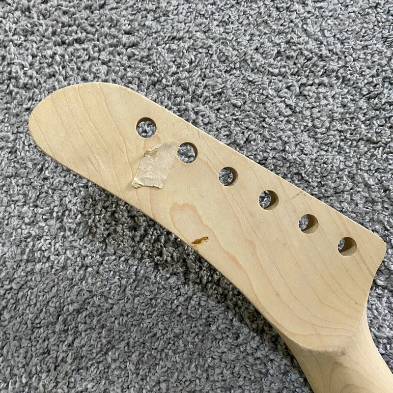 Maple Wood Banana Headstock Guitar Neck, Rosewood Fingerboard 22 Frets