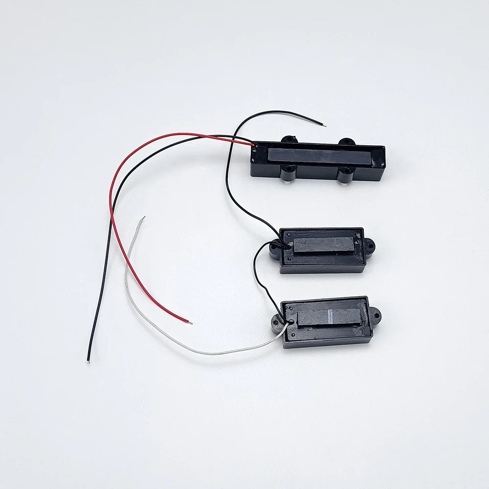 Black Closed 4 String Electric Bass Pickups Fit Precision Bass