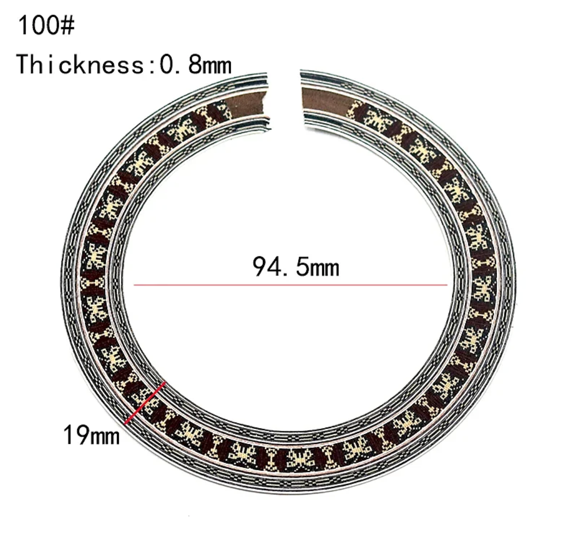 3pcs Wooden Classical Guitar Soundhole Rosettes