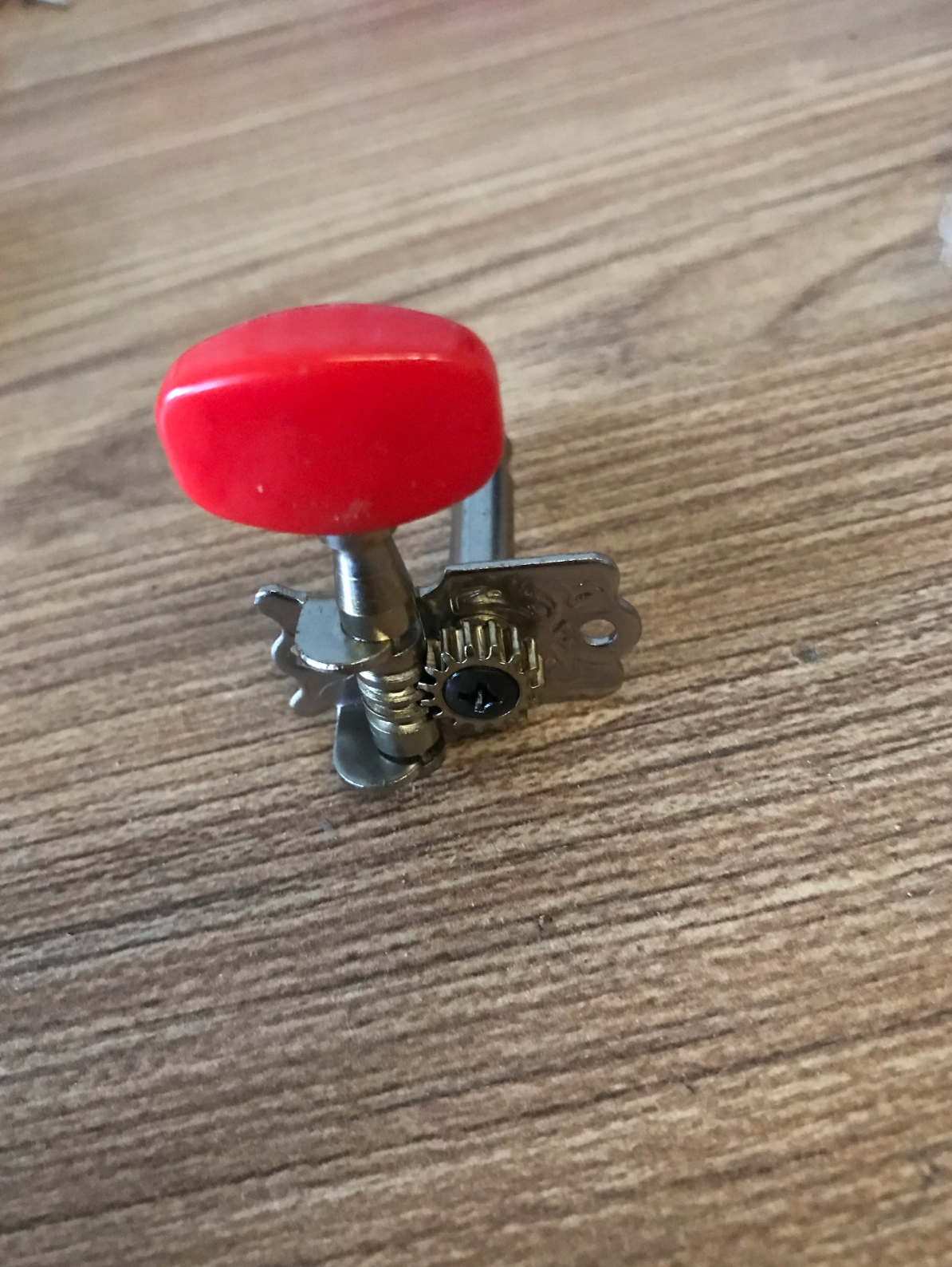 6R Guitar Tuning Pegs Open Gear Machine Heads Pegs with Red Buttons