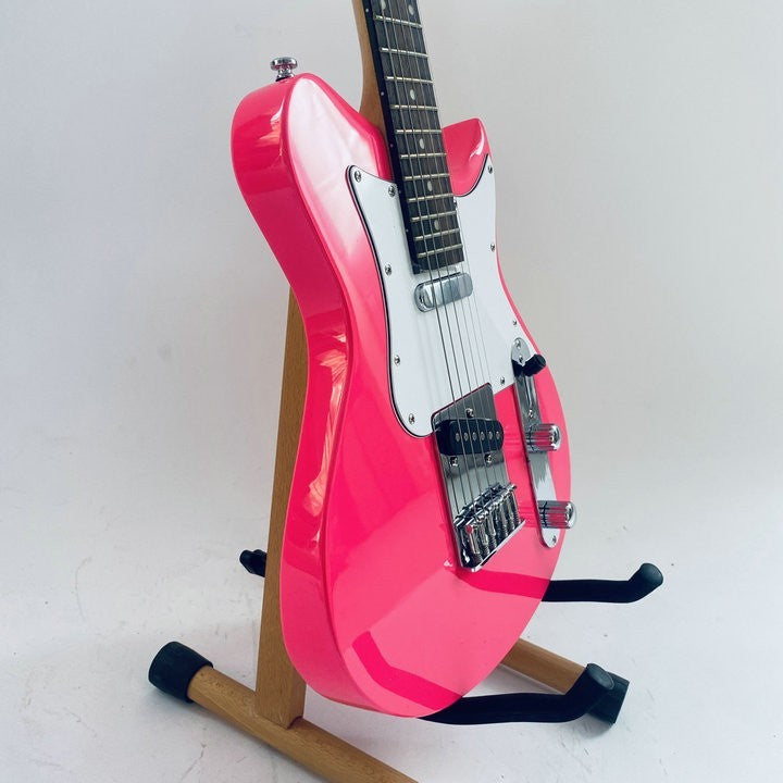 Washburn Warrior Mini Guitar in Pink Finish, Basswood Body, Maple Wood