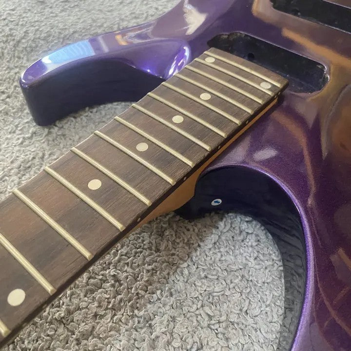 TNC Purple Metallic Finish Electric Guitar, Basswood Body, Maple Neck