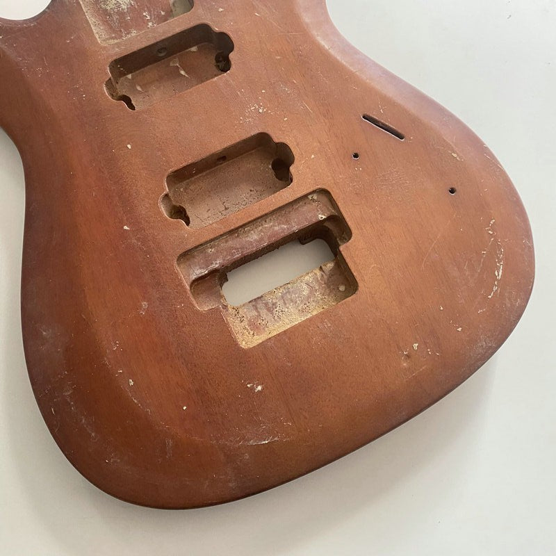 Solid Mahogany Wood HH Guitar Double Cutaway Body