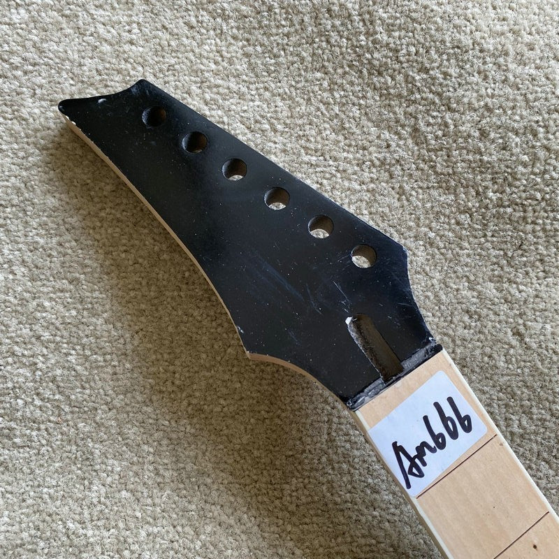 Maple Wood Left Handed Guitar Neck, 24 Frets Fingerboard Fretboard