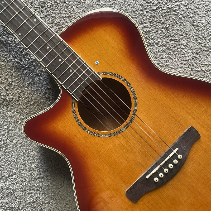Ibanez Left Handed Acoustic Guitar 40 Inch, Spruce Top Mahogany Body a
