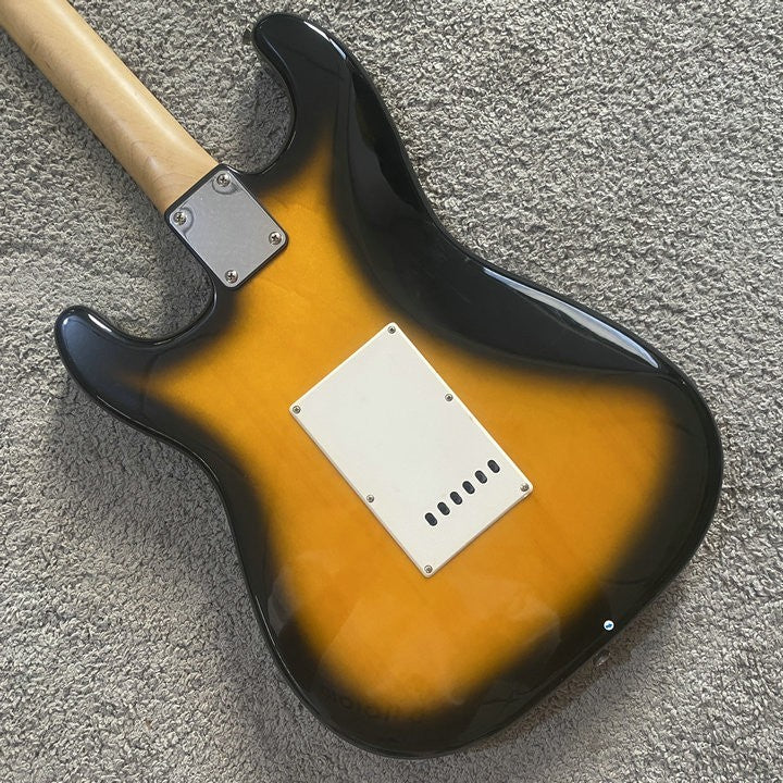 HSS Sunburst Basswood Guitar Body with Maple Wood Neck, Rosewood Fretb