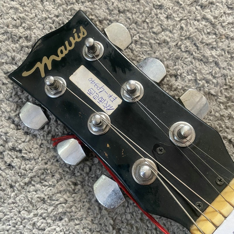 Mini Electric Guitar Sunburst Finish, Solid Basswood Body, Maple Neck
