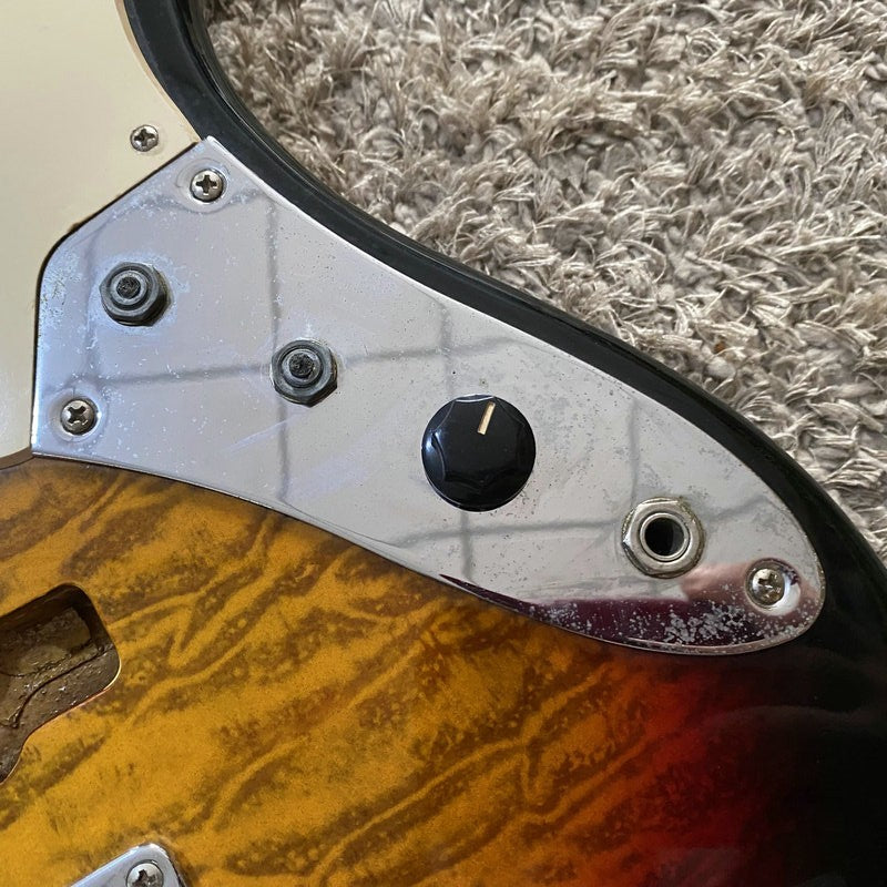Sunburst 4 String Bass Basswood Body Maple Neck Rosewood Fretboard Fit
