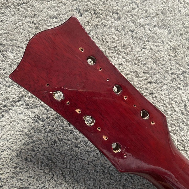 Left Hand Harley Benton Guitar Tiger Maple Top Body with Neck Set Fit