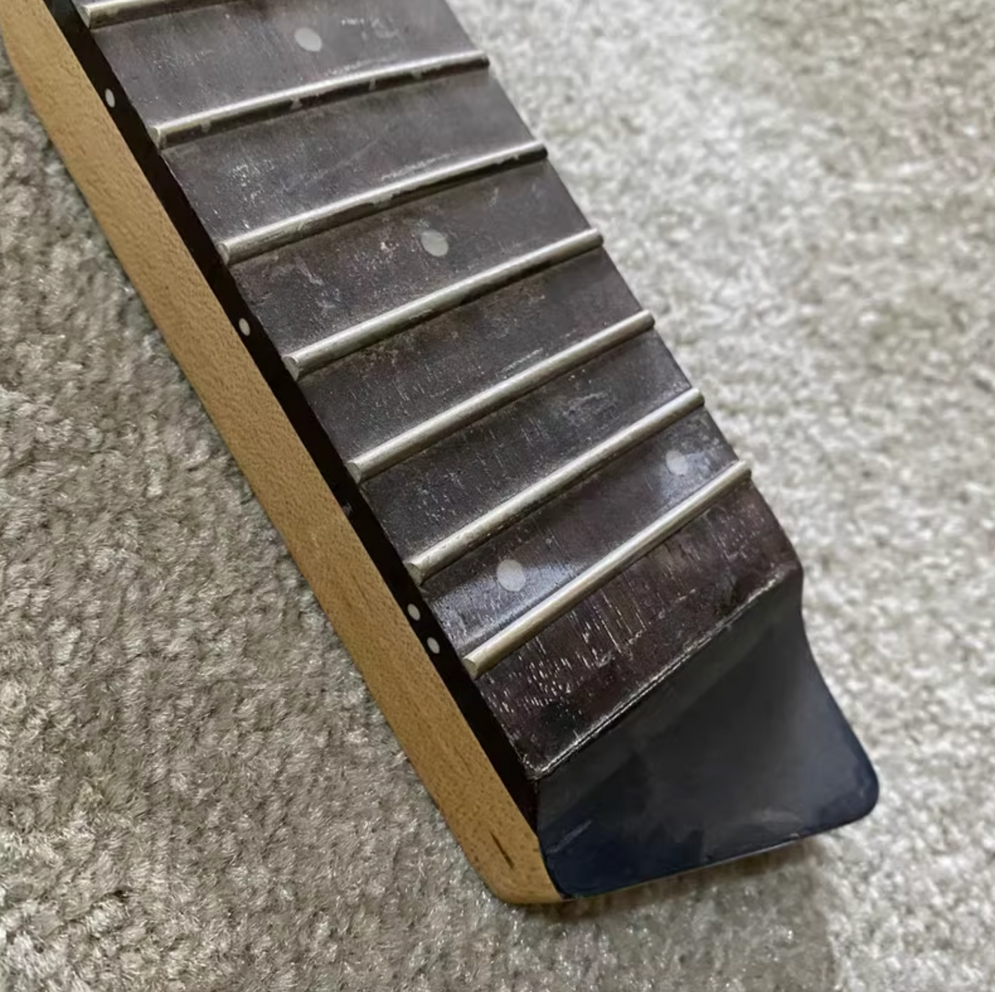 Black Maple Wood 4 String Bass Neck, Rosewood Fretboard 24 Frets