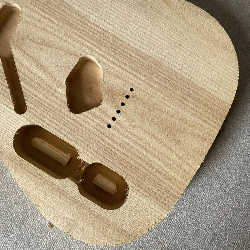 Unfinished Alder Wood Tele Left Hand Guitar Body Fit Telecaster