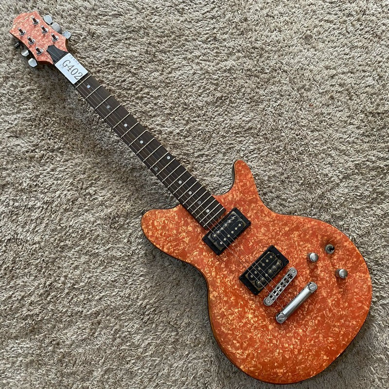 Orange Guitar, ABS Frosted Top Basswood Body, Maple Neck Fit Les Paul