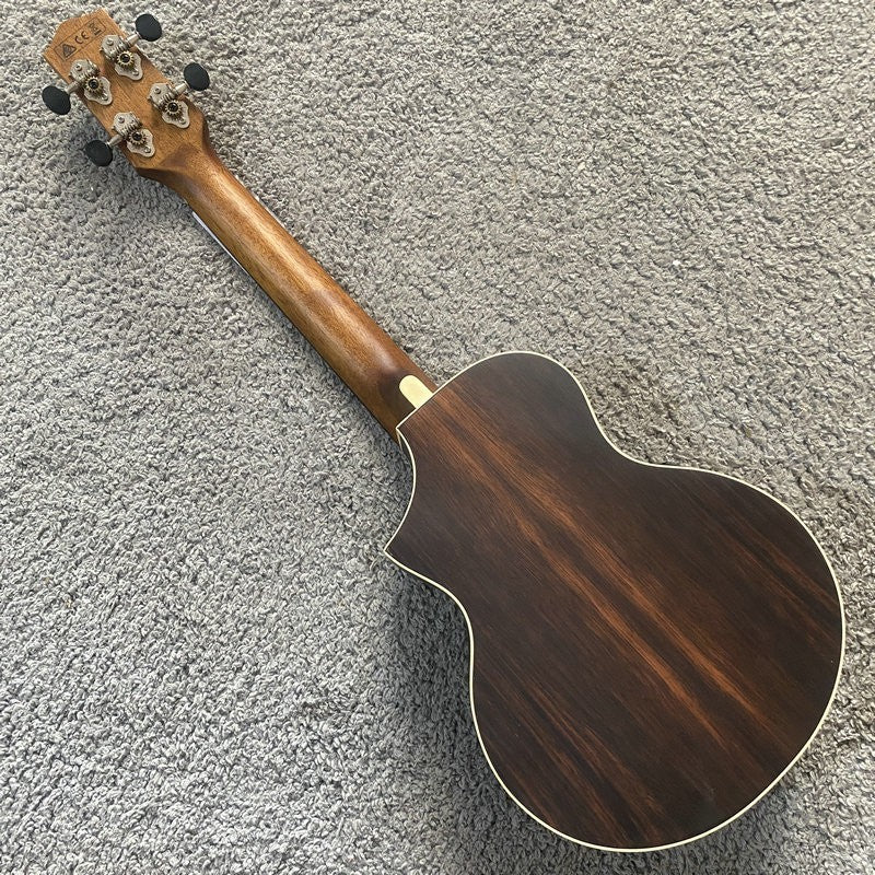 Ibanez 4 String Electric Ukulele Mini Guitar, Nylon Strings, Black Wal