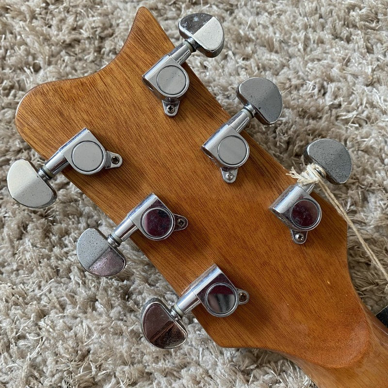 Sakura Guitar, Single Cut Maple Veneer Top Mahogany Body, Rosewood Fin