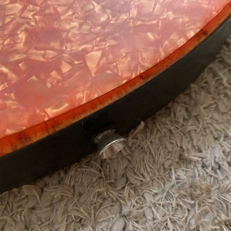 Orange Guitar, ABS Frosted Top Basswood Body, Maple Neck Fit Les Paul