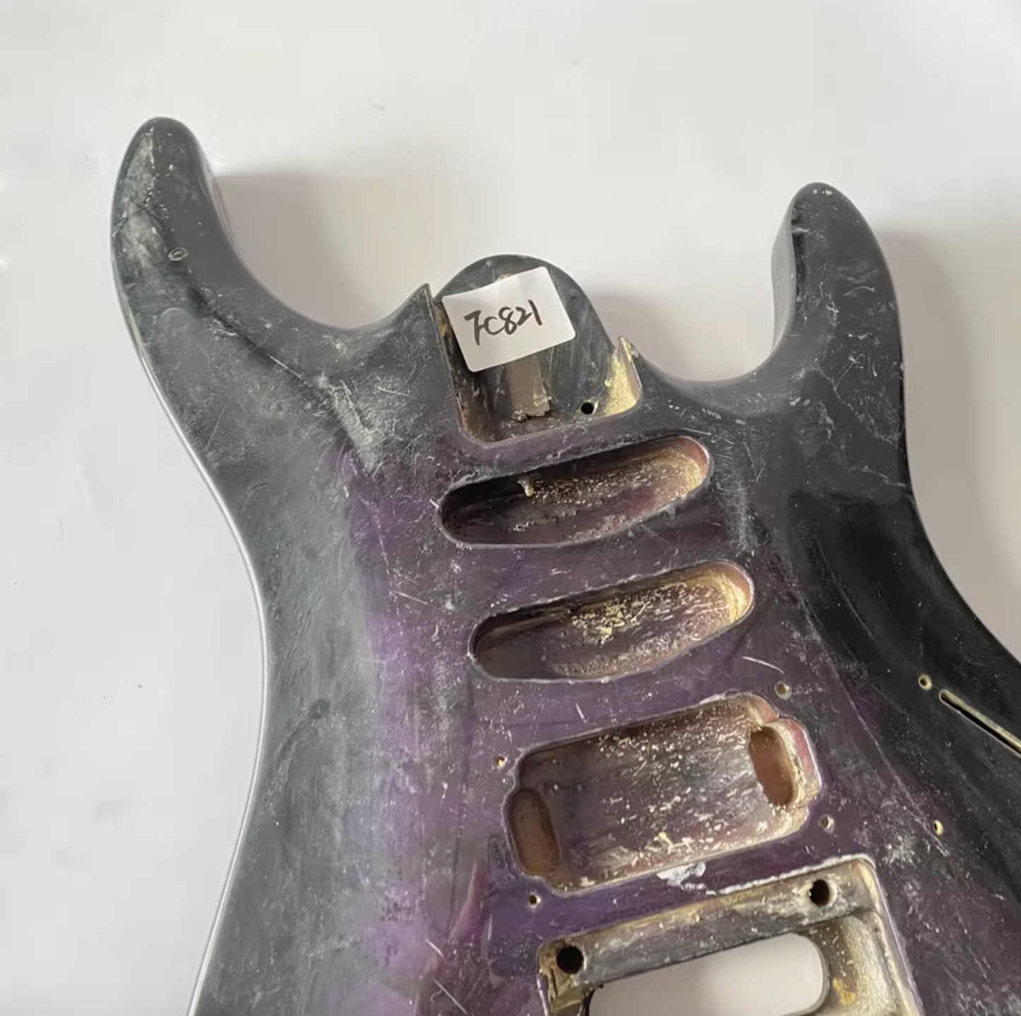 Purple Burst Solid Basswood HSS Guitar Body DIY Project