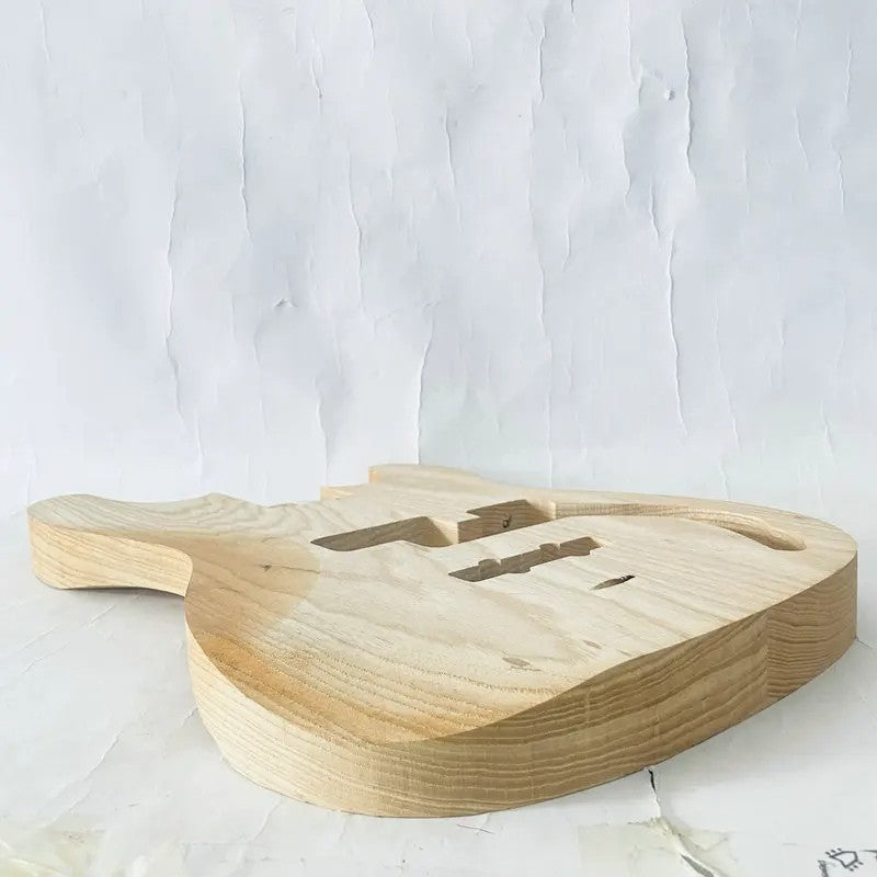 Unfinished Ash Wood 4/5 String Bass Body DIY Project