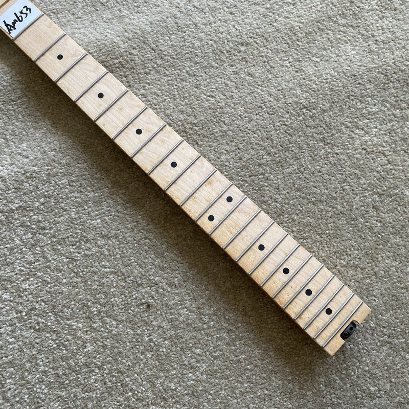 Roasted Maple Wood Guitar Neck 22 Frets Fingerboard DIY Project