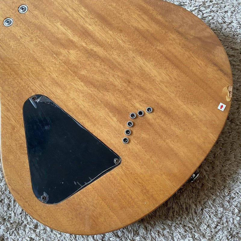 Sakura Guitar, Single Cut Maple Veneer Top Mahogany Body, Rosewood Fin