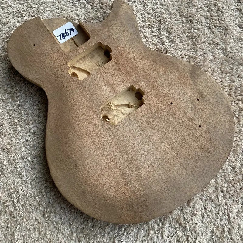 Unfinished Basswood Guitar Single Cut Body DIY Project Fit Les Paul LP