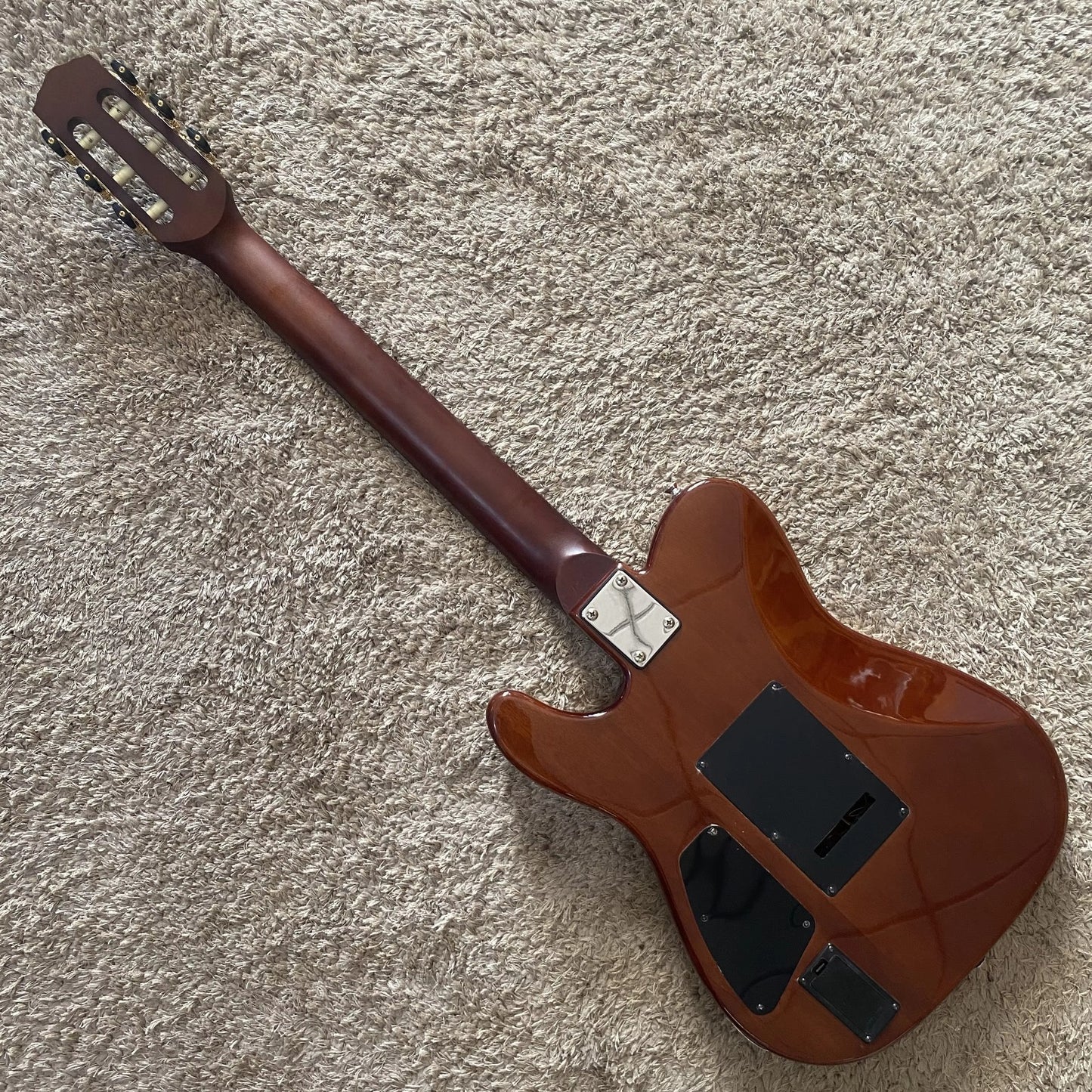 Electric Classical Guitar Solid Cedar Top Mahogany Body and Neck