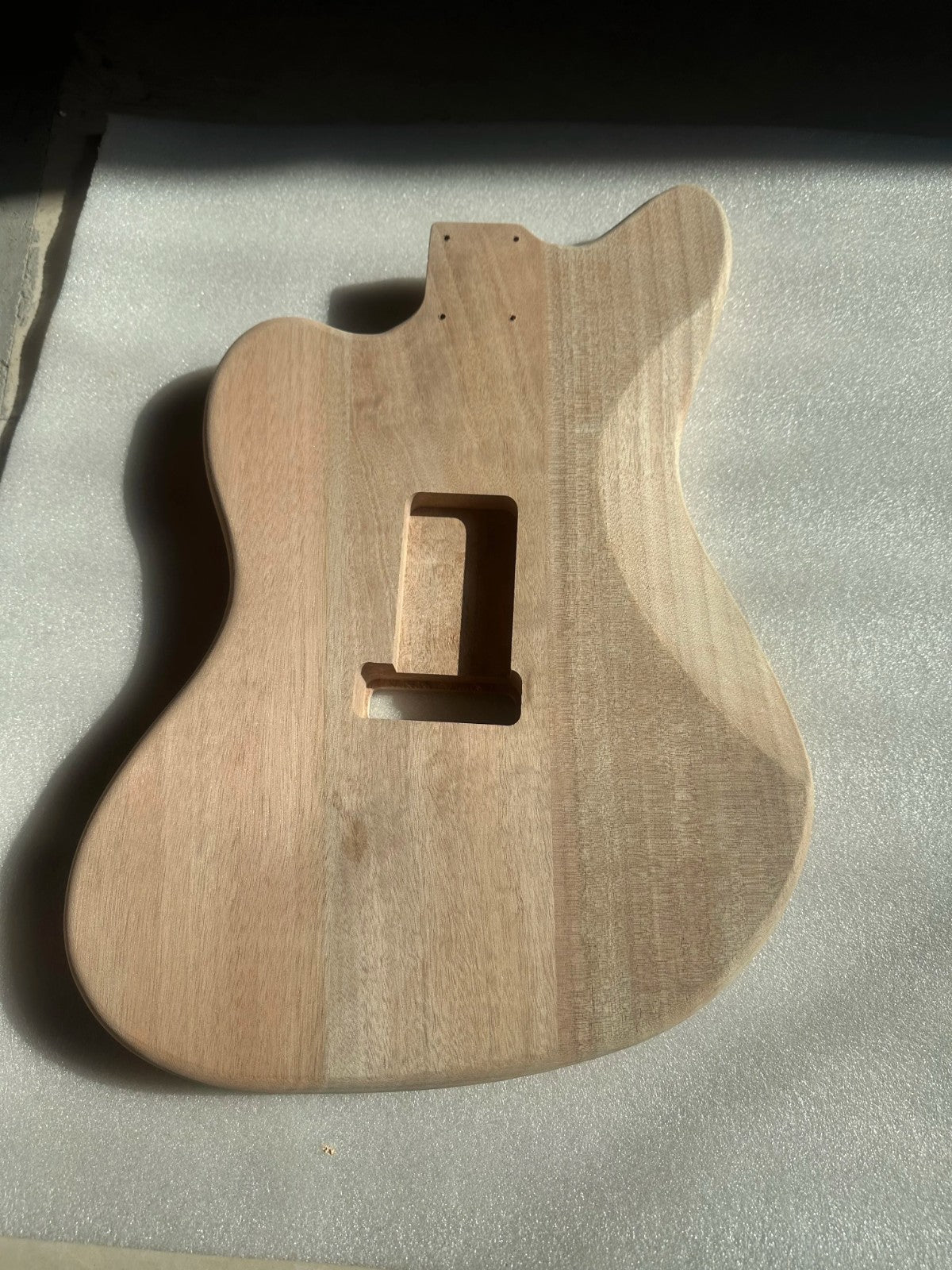 Mahogany Wood HH Guitar Unfinished Body Fit Jazzmaster Guitars