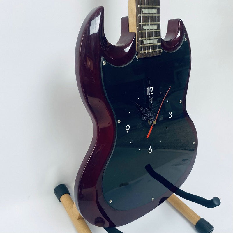 J&D Red Guitar Body with Maple Neck, Rosewood Fingerboard Fit SG Guita
