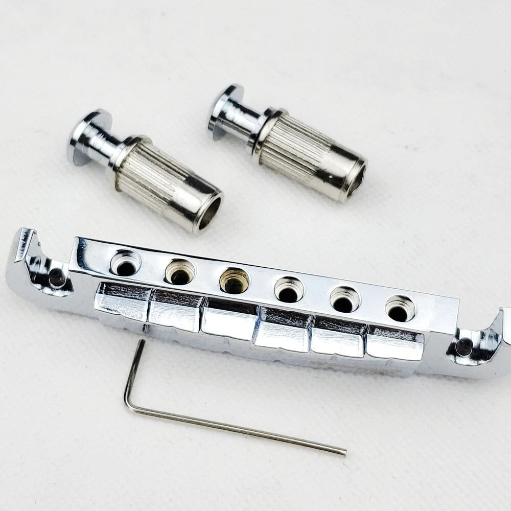 Wilkinson Chrome Wraparound Guitar Tailpiece Bridge Fit Epiphone,Ibane