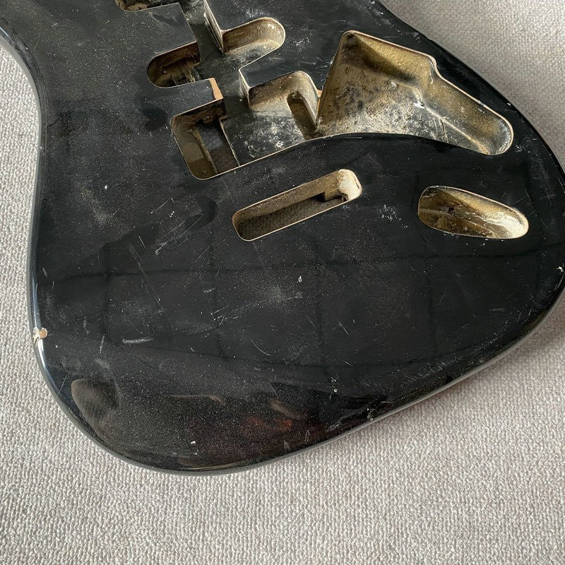 Basswood Black HSS Guitar Body Fit Stratocaster Strat