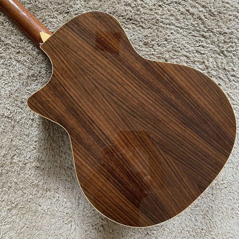 Luna Acoustic Guitar, Red Pine Top Body, Mahogany Neck, Rosewood Finge