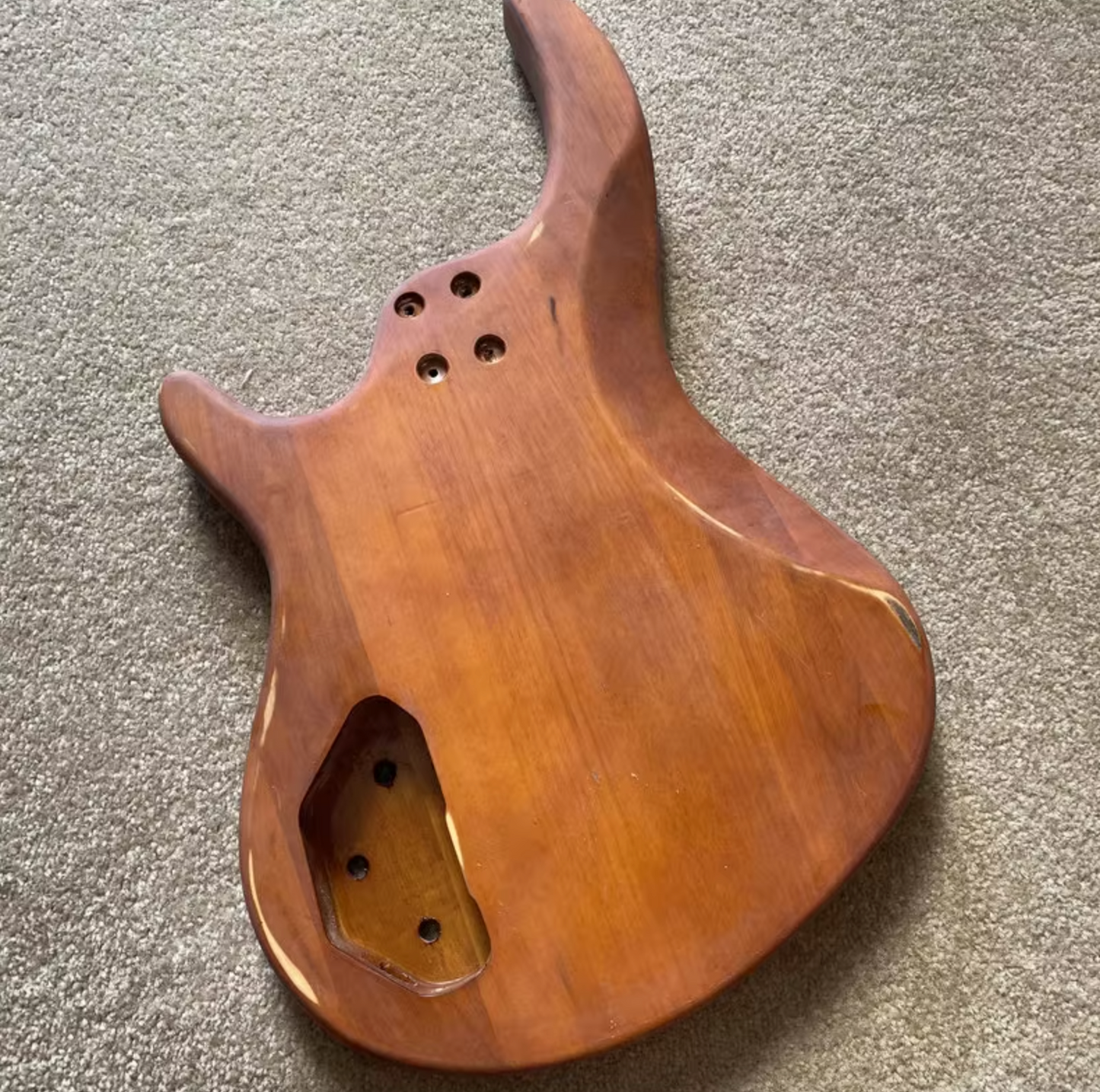 Alder Wood 4 String Bass Guitar Body