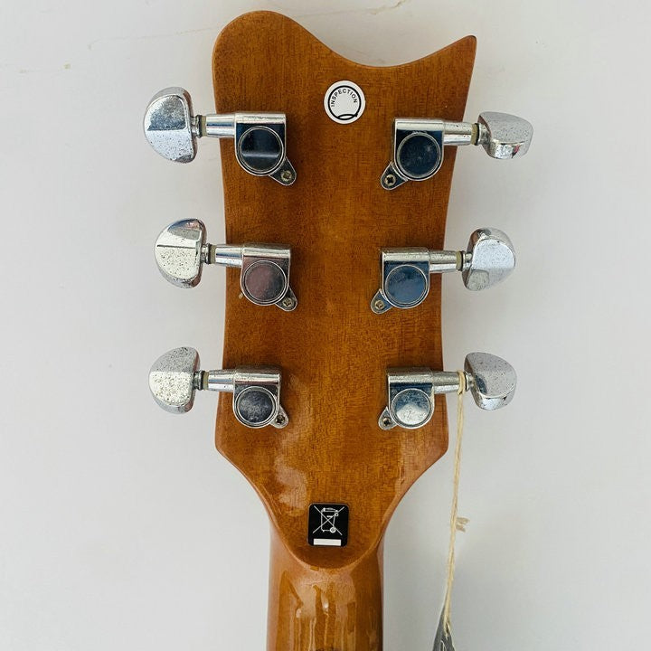 Sakura HH Guitar, Burl Wood Mahogany Body, Maple Neck, Rosewood Finger