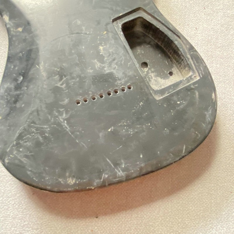 Black Left Handed 8 String Guitar Basswood Body