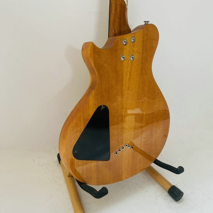 Sakura HH Guitar, Burl Wood Mahogany Body, Maple Neck, Rosewood Finger