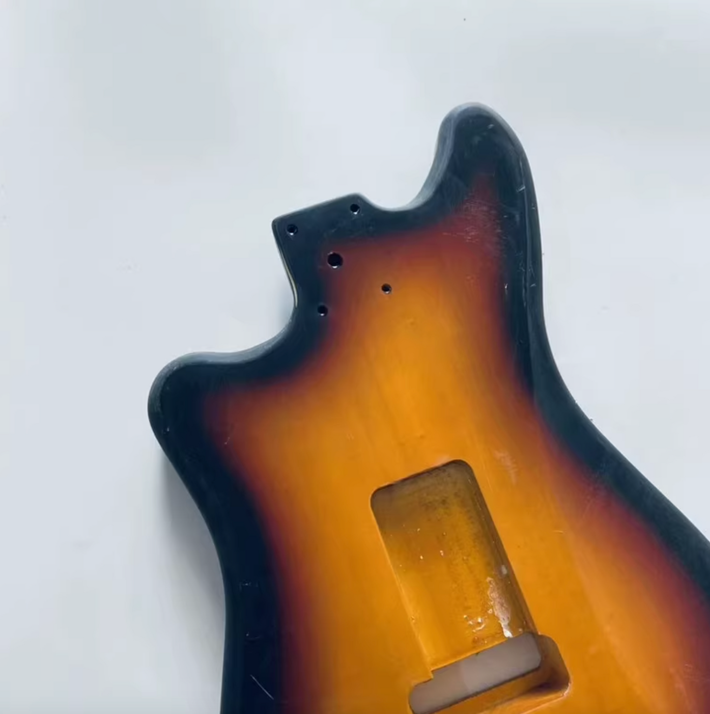 Sunburst Finish Offset Guitar HSS Basswood Body DIY Project