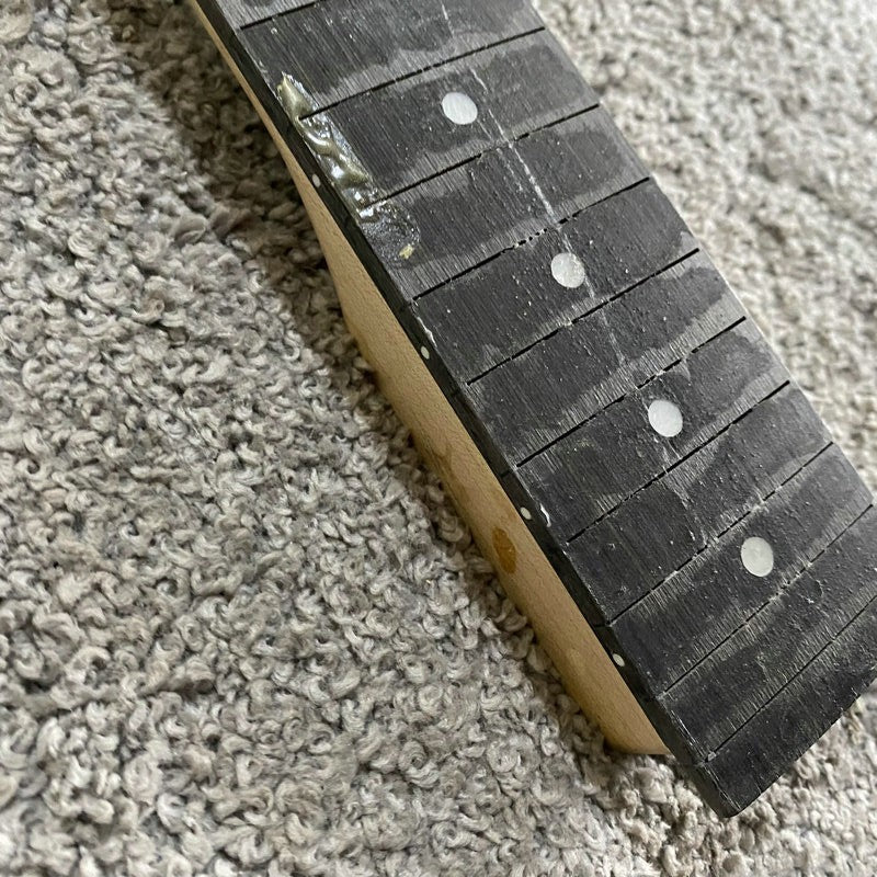 Maple Wood Banana Headstock Guitar Neck, Rosewood Fingerboard 22 Frets