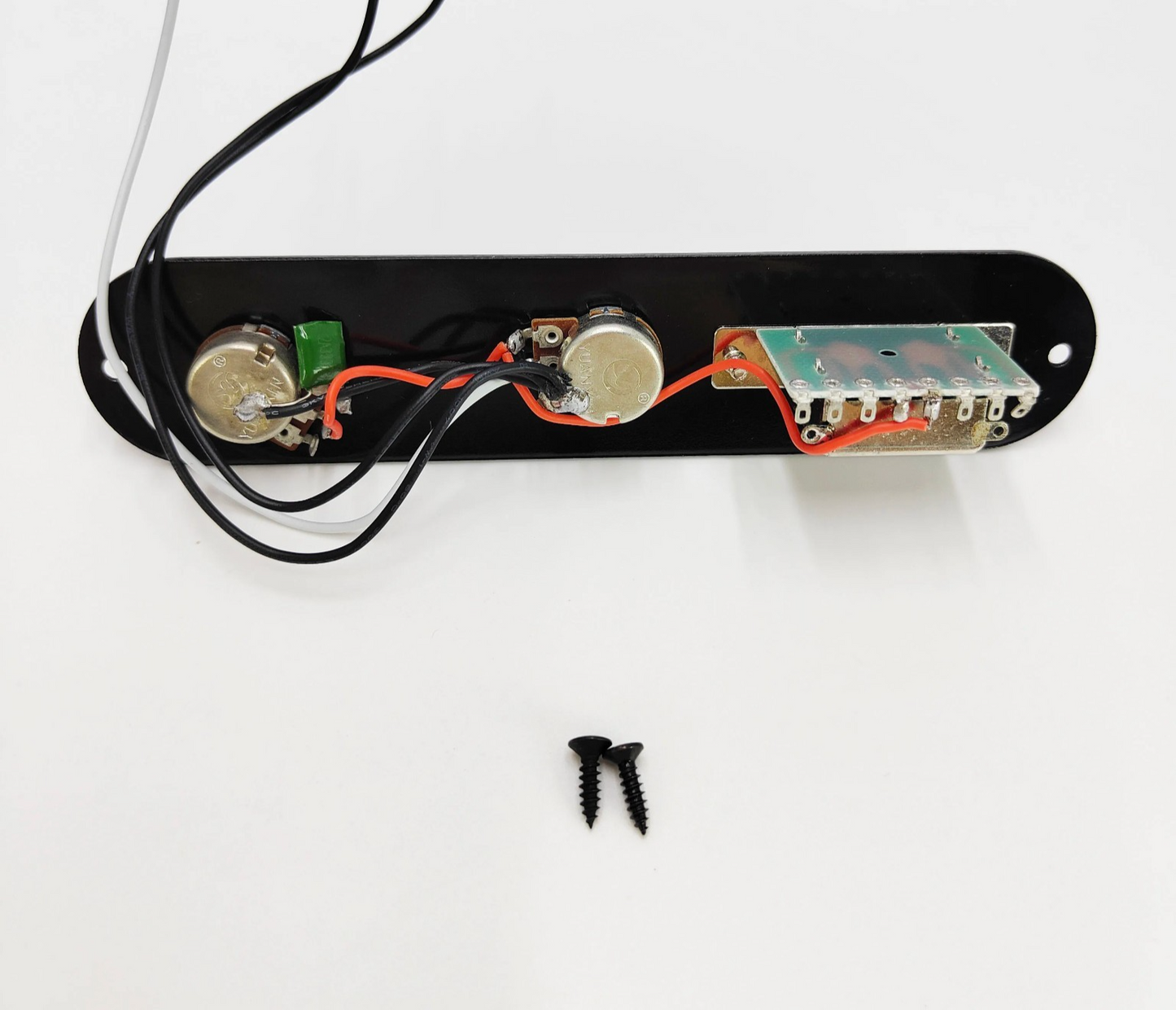 Black Guitar Loaded Prewired Control Plate Fit Telecaster Tele